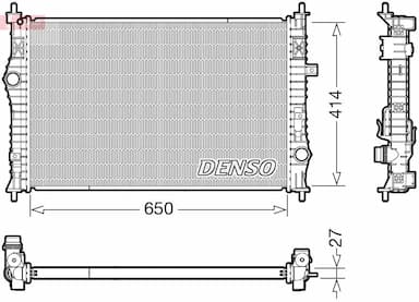 Radiators, Motora dzesēšanas sistēma DENSO DRM21104 1