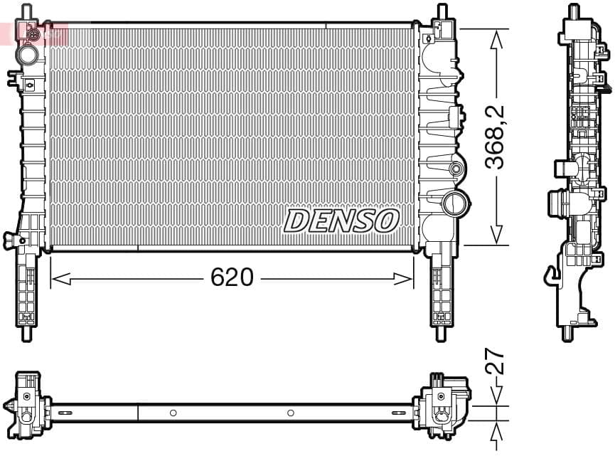 Radiators, Motora dzesēšanas sistēma DENSO DRM20122 1