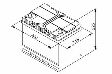 Startera akumulatoru baterija BOSCH 0 092 S40 270 5