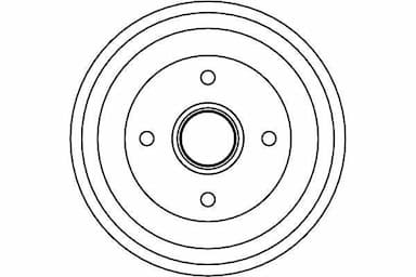 Bremžu trumulis TRW DB4308 2