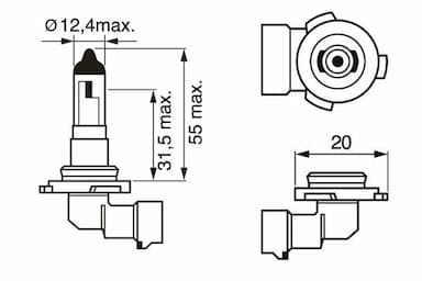 Kvēlspuldze BOSCH 1 987 302 083 5