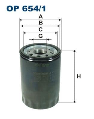 Eļļas filtrs FILTRON OP 654/1 1