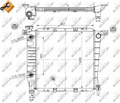 Radiators, Motora dzesēšanas sistēma NRF 50379 1