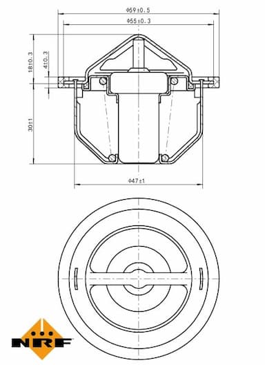 Termostats, Dzesēšanas šķidrums NRF 725168 5