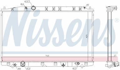 Radiators, Motora dzesēšanas sistēma NISSENS 68137 5