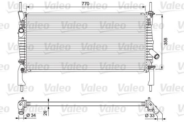 Radiators, Motora dzesēšanas sistēma VALEO 701731 1