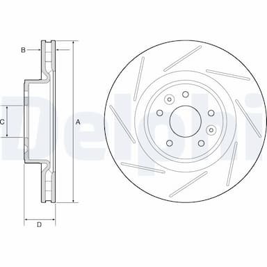 Bremžu diski DELPHI BG9224C 1