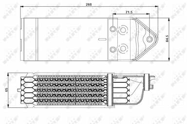 Eļļas radiators, Motoreļļa NRF 31202 5