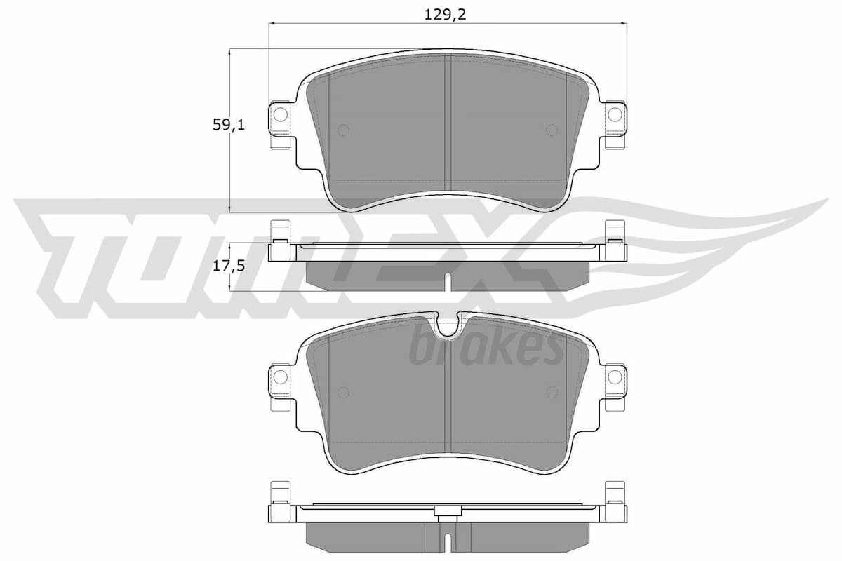 Bremžu uzliku kompl., Disku bremzes TOMEX Brakes TX 18-23 1