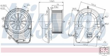 Salona ventilators NISSENS 87060 6