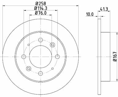 Bremžu diski HELLA PAGID 8DD 355 111-451 4