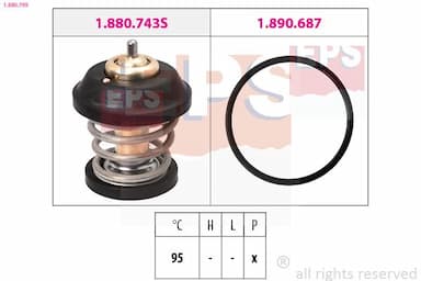 Termostats, Dzesēšanas šķidrums EPS 1.880.799 1