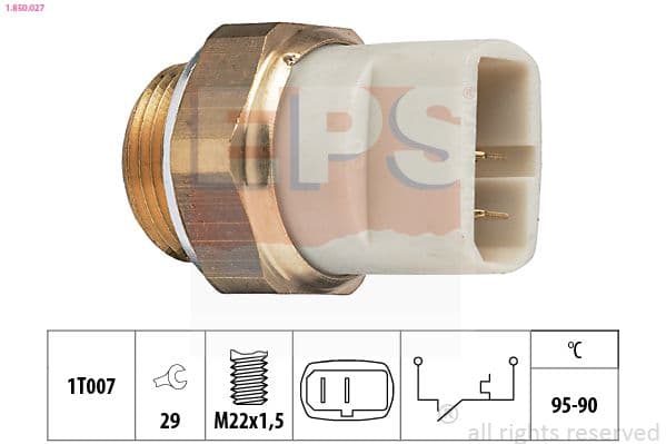 Termoslēdzis, Radiatora ventilators EPS 1.850.027 1