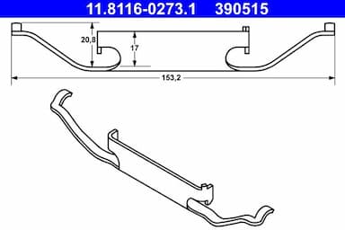 Atspere, Bremžu suports ATE 11.8116-0273.1 1