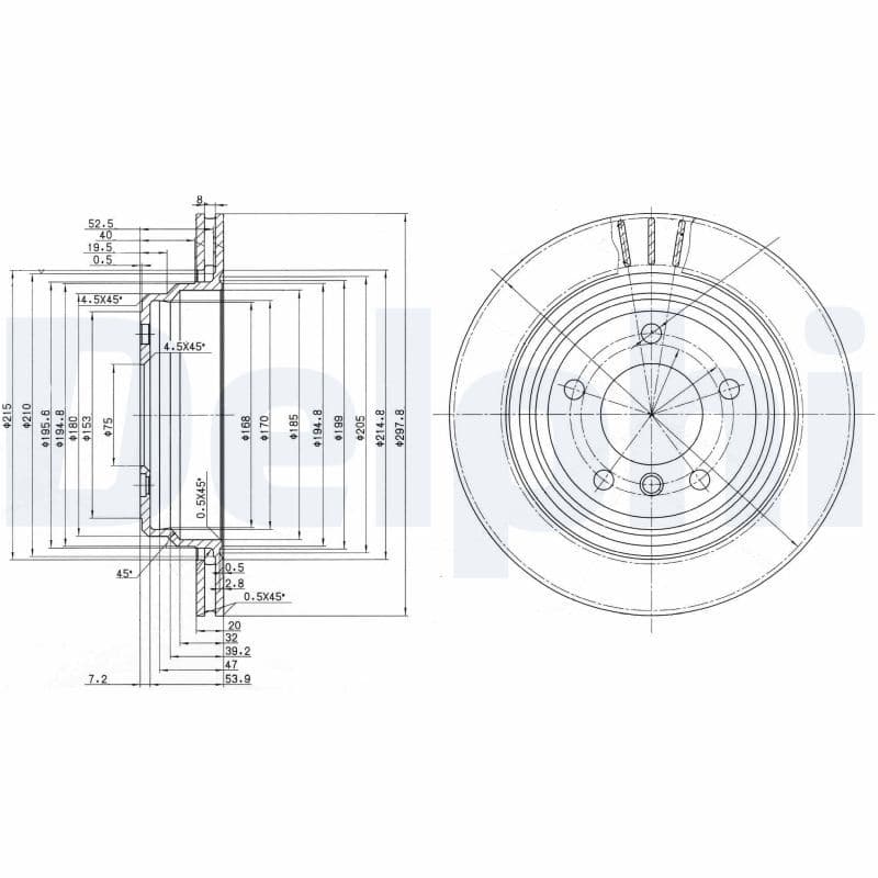 Bremžu diski DELPHI BG3042 1