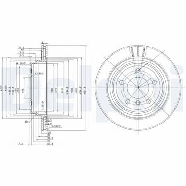 Bremžu diski DELPHI BG3042 1