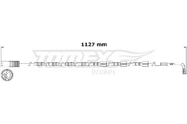 Indikators, Bremžu uzliku nodilums TOMEX Brakes TX 31-01 1