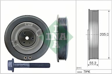 Siksnas skriemeļa komplekts, Kloķvārpsta Schaeffler INA 544 0506 20 1