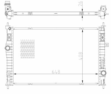 Radiators, Motora dzesēšanas sistēma NRF 59355 5