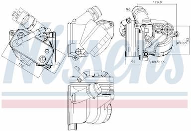 Eļļas radiators, Motoreļļa NISSENS 91322 5