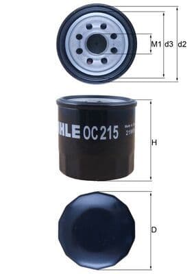 Eļļas filtrs KNECHT OC 215 1