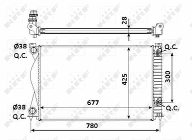 Radiators, Motora dzesēšanas sistēma NRF 58234 5