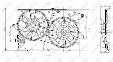 Ventilators, Motora dzesēšanas sistēma NRF 47003 2