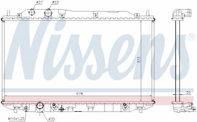 Radiators, Motora dzesēšanas sistēma NISSENS 68141 6