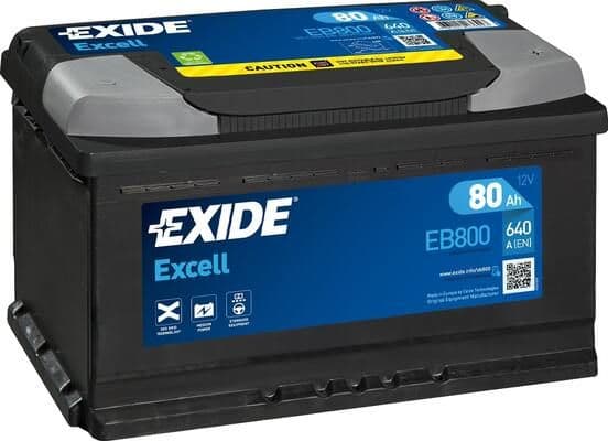 Startera akumulatoru baterija EXIDE EB800 1