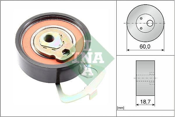 Spriegotājrullītis, Gāzu sadales mehānisma piedziņas siksna INA 531 0339 10 1