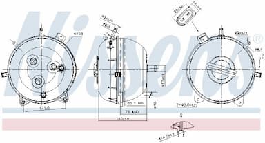 Kompensācijas tvertne, Dzesēšanas šķidrums NISSENS 996134 6