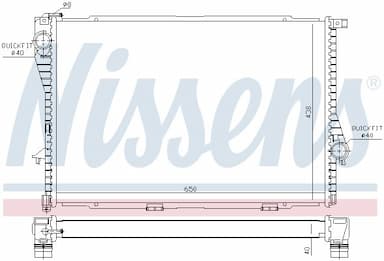 Radiators, Motora dzesēšanas sistēma NISSENS 60754A 6