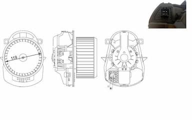 Salona ventilators MAHLE AB 258 000S 1