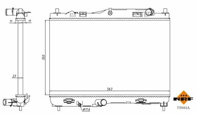 Radiators, Motora dzesēšanas sistēma NRF 53044A 5