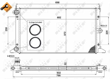 Radiators, Motora dzesēšanas sistēma NRF 50592 5