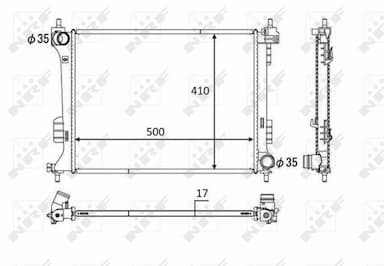 Radiators, Motora dzesēšanas sistēma NRF 58451 4