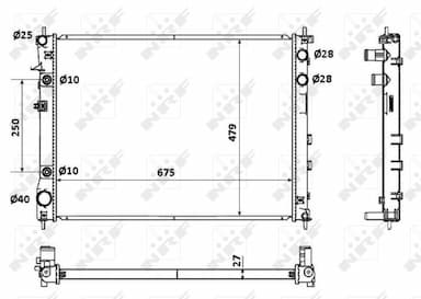 Radiators, Motora dzesēšanas sistēma NRF 53887 1