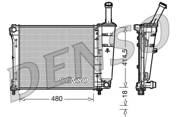 Radiators, Motora dzesēšanas sistēma DENSO DRM09161 1