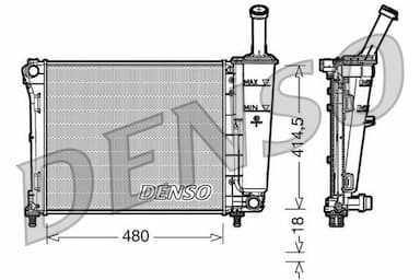 Radiators, Motora dzesēšanas sistēma DENSO DRM09161 1