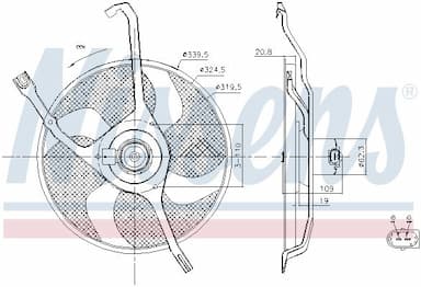 Ventilators, Motora dzesēšanas sistēma NISSENS 85665 6