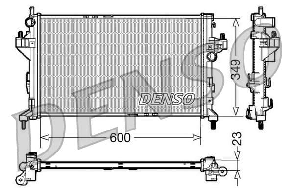 Radiators, Motora dzesēšanas sistēma DENSO DRM20045 1