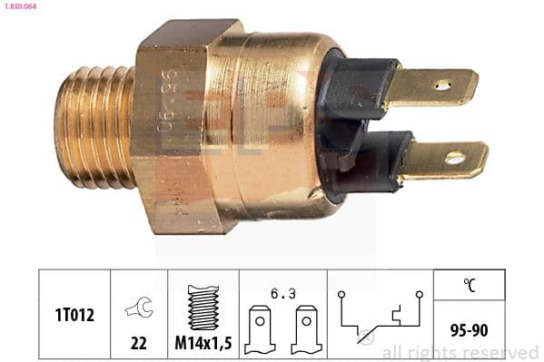 Termoslēdzis, Radiatora ventilators EPS 1.850.064 1