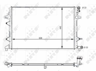 Radiators, Motora dzesēšanas sistēma NRF 59118 1