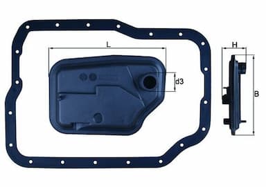 Hidrofiltrs, Automātiskā pārnesumkārba KNECHT HX 149D 1