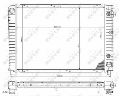 Radiators, Motora dzesēšanas sistēma NRF 53953 1