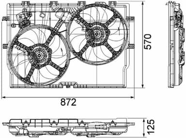 Ventilators, Motora dzesēšanas sistēma MAHLE CFF 193 000P 2