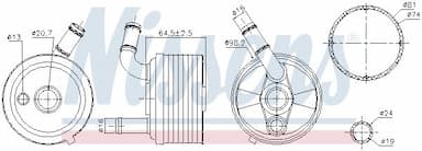 Eļļas radiators, Automātiskā pārnesumkārba NISSENS 91185 5