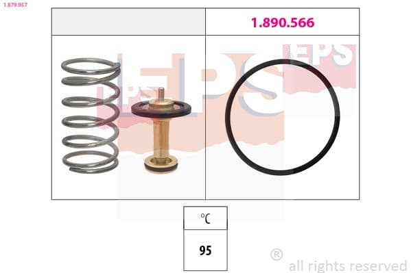 Termostats, Dzesēšanas šķidrums EPS 1.879.957 1