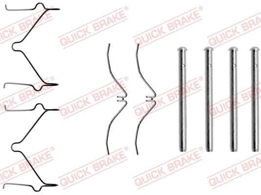 Piederumu komplekts, Disku bremžu uzlikas QUICK BRAKE 109-1124 1