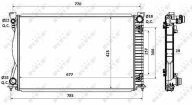 Radiators, Motora dzesēšanas sistēma NRF 58360 4